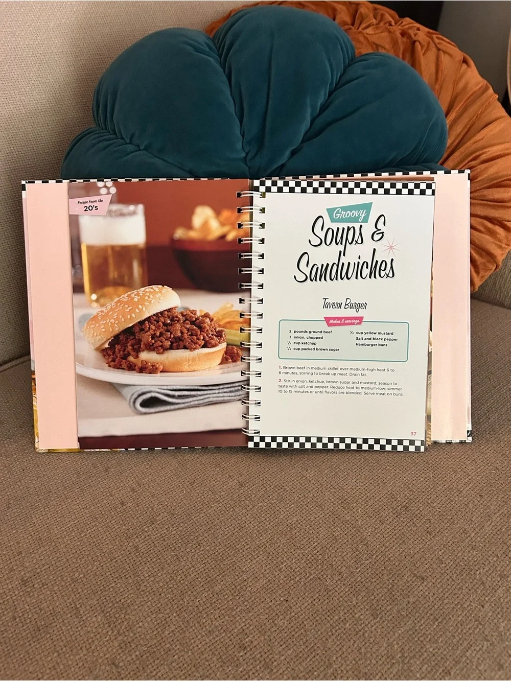 Cookbook Retro Nostalgic Recipes 50s-80s Vol 2 Spiral Bound Kitchen Decor